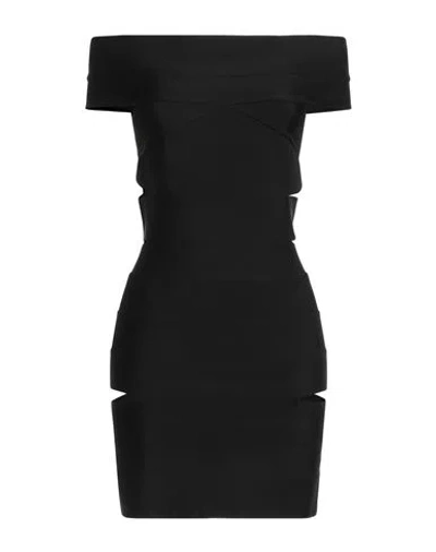 Alexandre Vauthier Woman Mini Dress Black Size 6 Viscose, Polyamide, Elastane
