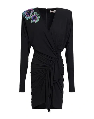 Alexandre Vauthier Woman Mini Dress Black Size 8 Viscose, Elastane