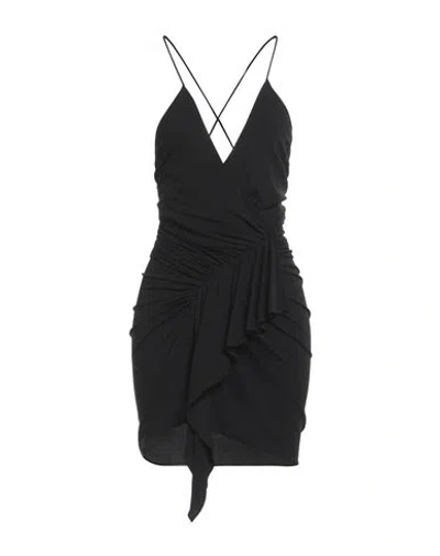 Alexandre Vauthier Woman Mini Dress Black Size 8 Viscose, Elastane