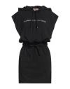Alexandre Vauthier Woman Mini Dress Black Size S Cotton, Glass In Black