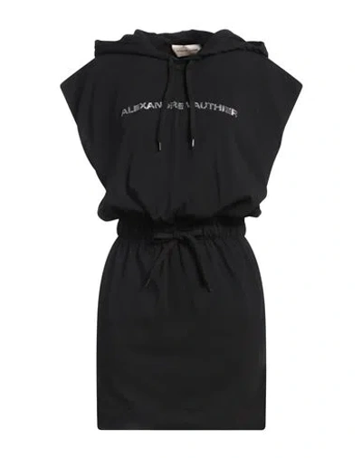 Alexandre Vauthier Woman Mini Dress Black Size S Cotton, Glass