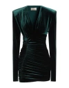 Alexandre Vauthier Ruched Stretch-velvet Mini Dress In Emerald