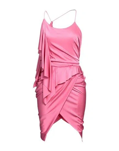 Alexandre Vauthier Woman Mini Dress Fuchsia Size 6 Viscose, Elastane In Pink