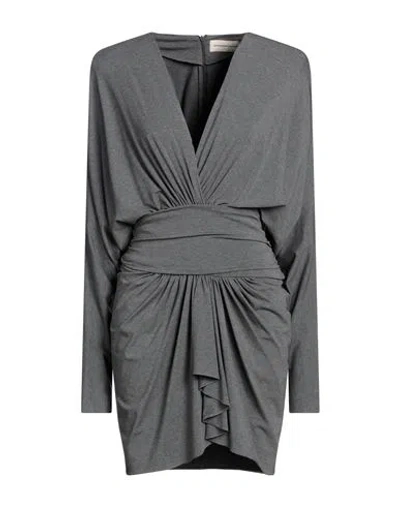 Alexandre Vauthier Woman Mini Dress Grey Size 4 Viscose, Elastane In Gray