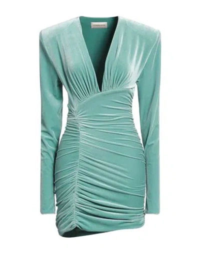 Alexandre Vauthier Woman Mini Dress Light Green Size 6 Polyester, Elastane