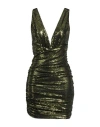 Alexandre Vauthier Woman Mini Dress Lime Green Size 8 Polyamide, Polyester, Elastane In Green