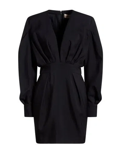 Alexandre Vauthier Woman Mini Dress Midnight Blue Size 8 Viscose, Polyamide