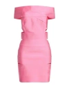 Alexandre Vauthier Woman Mini Dress Pink Size 6 Viscose, Polyamide, Elastane In Pink