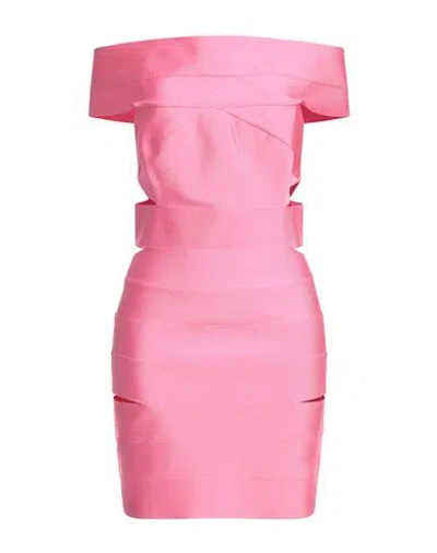 Alexandre Vauthier Woman Mini Dress Pink Size 6 Viscose, Polyamide, Elastane