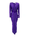 Alexandre Vauthier Woman Mini Dress Purple Size 10 Viscose, Elastane