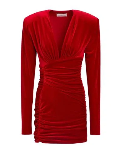 Alexandre Vauthier Woman Mini Dress Red Size 4 Polyester, Elastane
