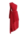 ALEXANDRE VAUTHIER ALEXANDRE VAUTHIER WOMAN MINI DRESS RED SIZE 6 VISCOSE, ELASTANE, ECOBRASS, GLASS