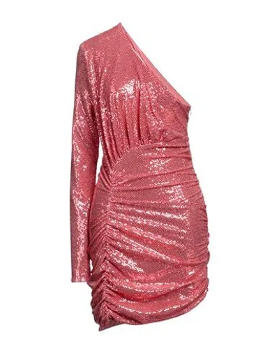 ALEXANDRE VAUTHIER ALEXANDRE VAUTHIER WOMAN MINI DRESS SALMON PINK SIZE 8 POLYAMIDE, POLYESTER, ELASTANE