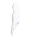 Alexandre Vauthier Woman Mini Dress White Size 6 Viscose, Elastane, Glass, Brass