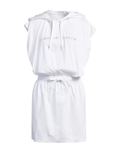 Alexandre Vauthier Woman Mini Dress White Size L Cotton, Glass