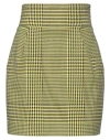 Alexandre Vauthier Woman Mini Skirt Yellow Size 6 Polyester, Viscose, Elastane