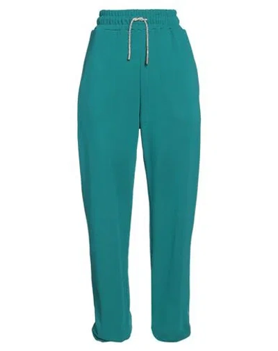 Alexandre Vauthier Woman Pants Green Size S Cotton, Glass