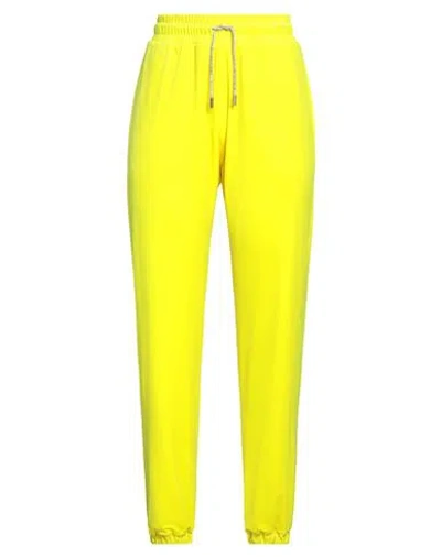 Alexandre Vauthier Woman Pants Yellow Size S Polyester, Elastane