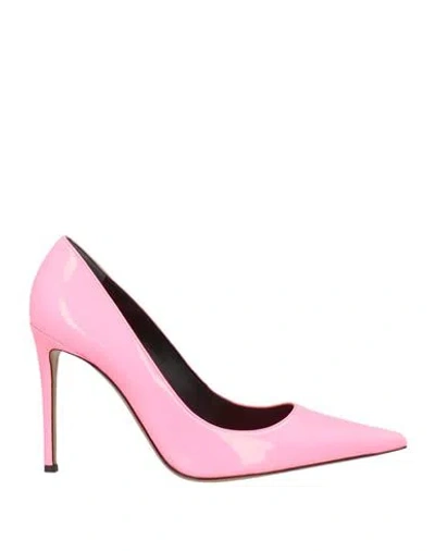 Alexandre Vauthier Woman Pumps Coral Size 9 Textile Fibers