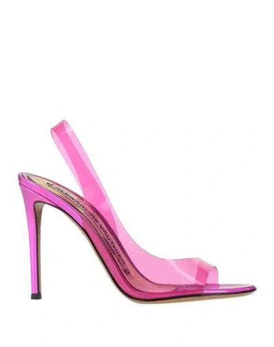 Alexandre Vauthier Woman Sandals Fuchsia Size 7 Plastic