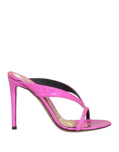 Alexandre Vauthier Toe Strap Sandals In Pink