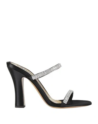Alexandre Vauthier Woman Sandals Silver Size 8 Textile Fibers