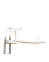 Alexandre Vauthier Woman Sandals White Size 10 Soft Leather In White