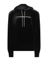 ALEXANDRE VAUTHIER ALEXANDRE VAUTHIER WOMAN SWEATSHIRT BLACK SIZE S POLYESTER, ELASTANE, GLASS