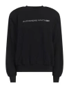 Alexandre Vauthier Woman Sweatshirt Black Size S Cotton, Elastane, Glass In Black