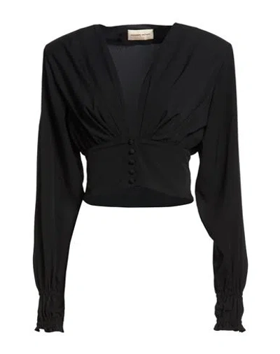 Alexandre Vauthier Woman Top Black Size 8 Polyester