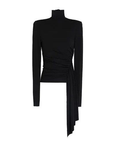 Alexandre Vauthier Woman Top Black Size 8 Viscose, Elastane
