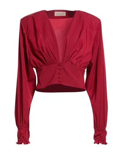 Alexandre Vauthier Woman Top Brick Size 8 Polyester In Red