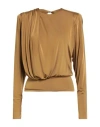 Alexandre Vauthier Woman Top Bronze Size 6 Viscose, Elastane
