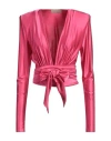 Alexandre Vauthier Woman Top Fuchsia Size 2 Viscose, Elastane In Pink