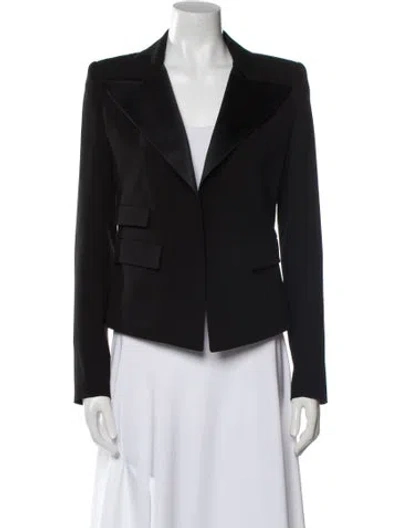 Pre-owned Alexandre Vauthier Wool Blazer In Black