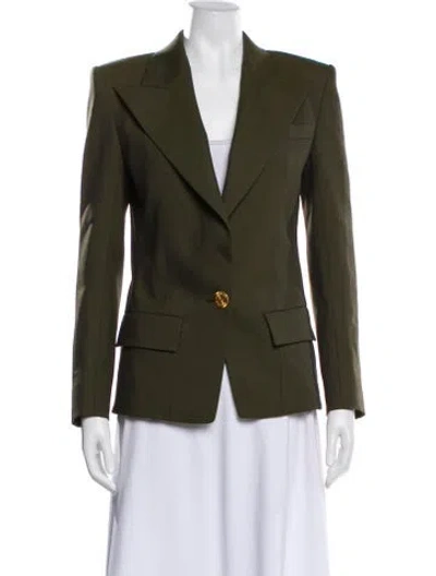 Pre-owned Alexandre Vauthier Wool Blazer In Green