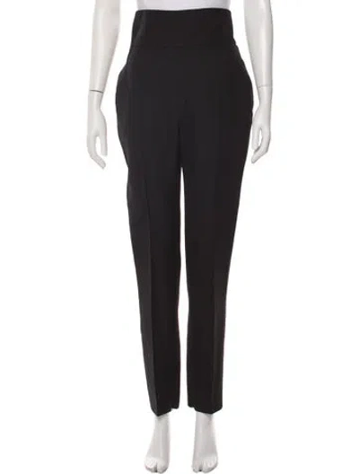 Pre-owned Alexandre Vauthier Wool Flared Pants In Black