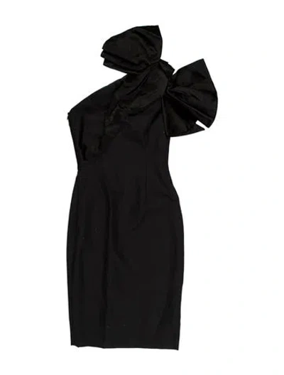 Pre-owned Alexandre Vauthier Wool Knee-length Dress In Black