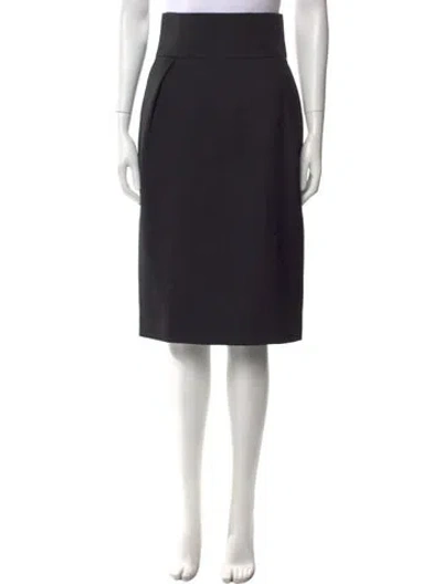 Pre-owned Alexandre Vauthier Wool Knee-length Skirt W/ Tags In Black