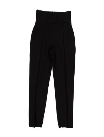 Pre-owned Alexandre Vauthier Wool Skinny Leg Pants In Black