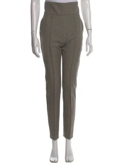 Pre-owned Alexandre Vauthier Wool Skinny Leg Pants In Multi