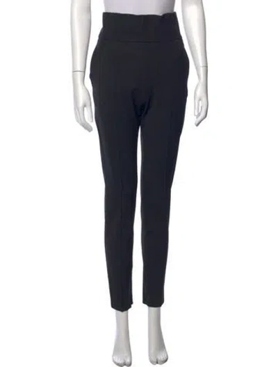Pre-owned Alexandre Vauthier Wool Straight Leg Pants In Blue
