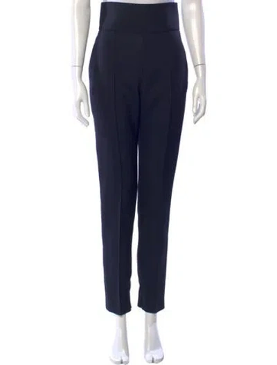 Pre-owned Alexandre Vauthier Wool Straight Leg Pants In Blue
