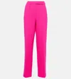 Alexandre Vauthier Wool Wide-leg Pants In Pink