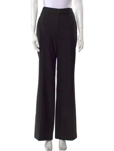 Pre-owned Alexandre Vauthier Wool Wide Leg Pants W/ Tags In Black