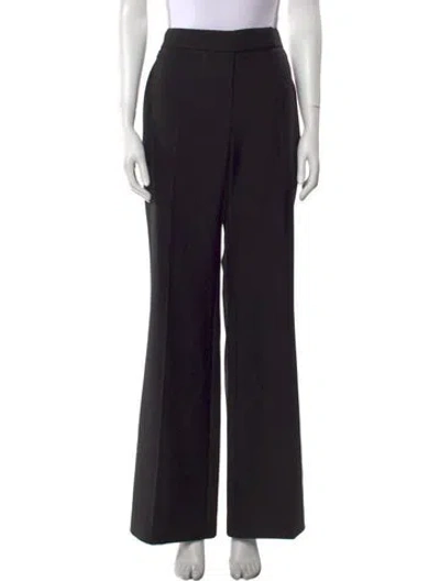 Pre-owned Alexandre Vauthier Wool Wide Leg Pants W/ Tags In Black
