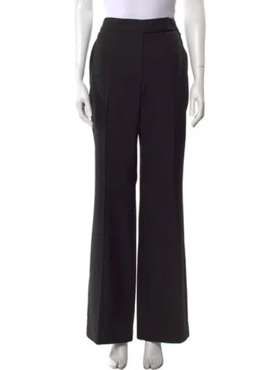 Pre-owned Alexandre Vauthier Wool Wide Leg Pants W/ Tags In Black