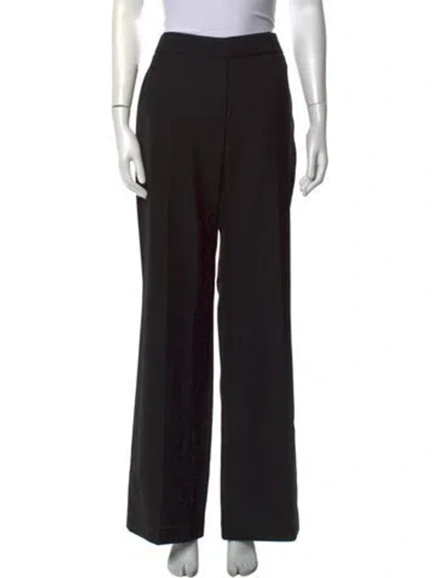 Pre-owned Alexandre Vauthier Wool Wide Leg Pants W/ Tags In Black
