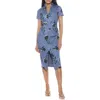 Alexia Admor Acadia Dress In Blue Floral