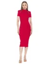 Alexia Admor Women's Adara Ribbed Midi Dress In Red